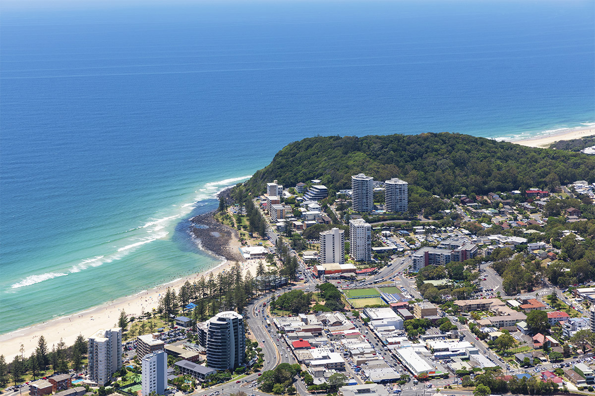 Burleigh Heads Aerial View